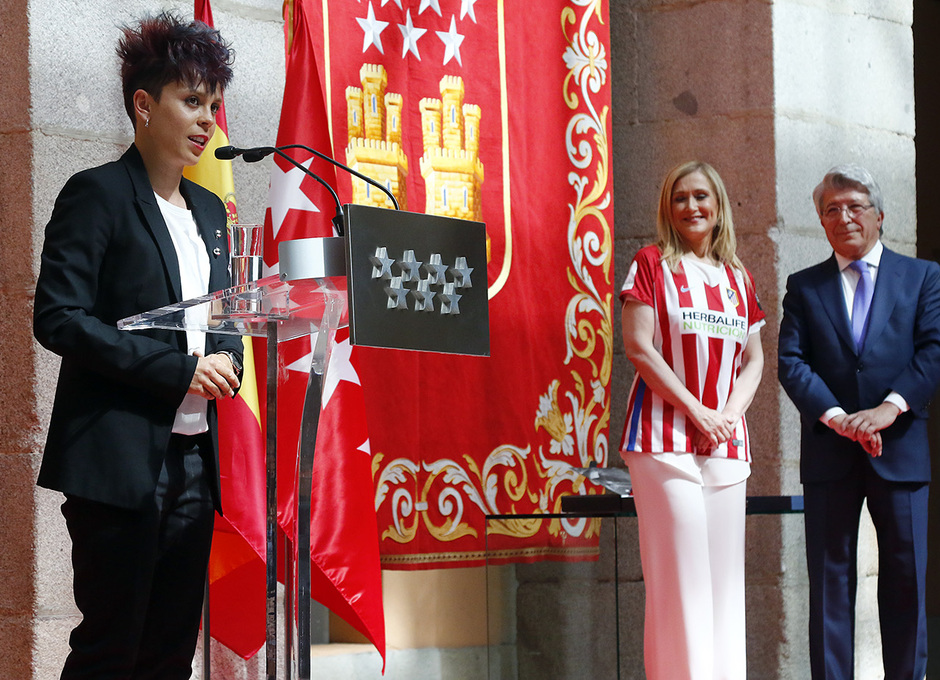 Recepción en la Comunidad de Madrid al Atlético Femenino